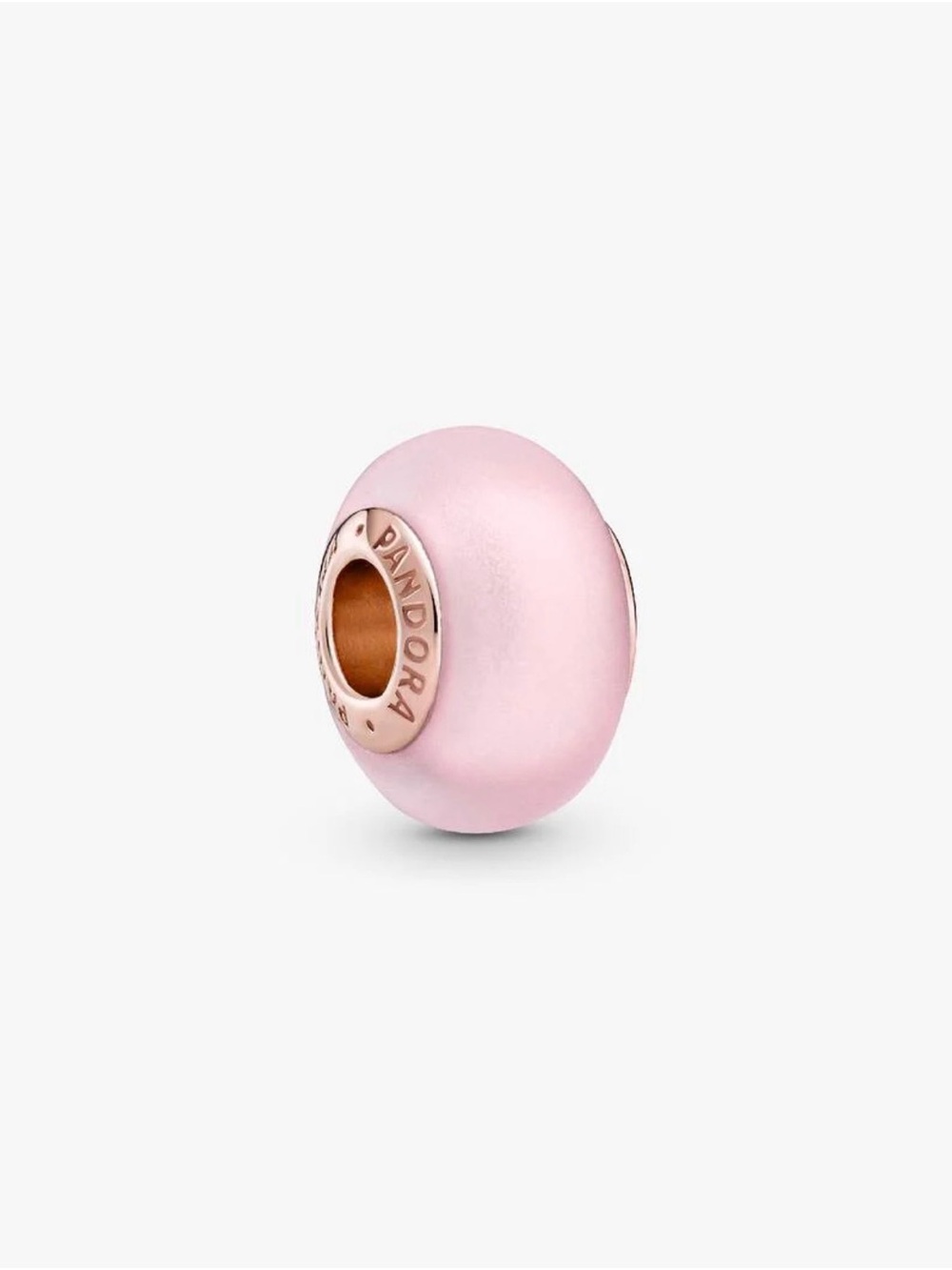 Pandora Matte Pink Murano Glass Charm
